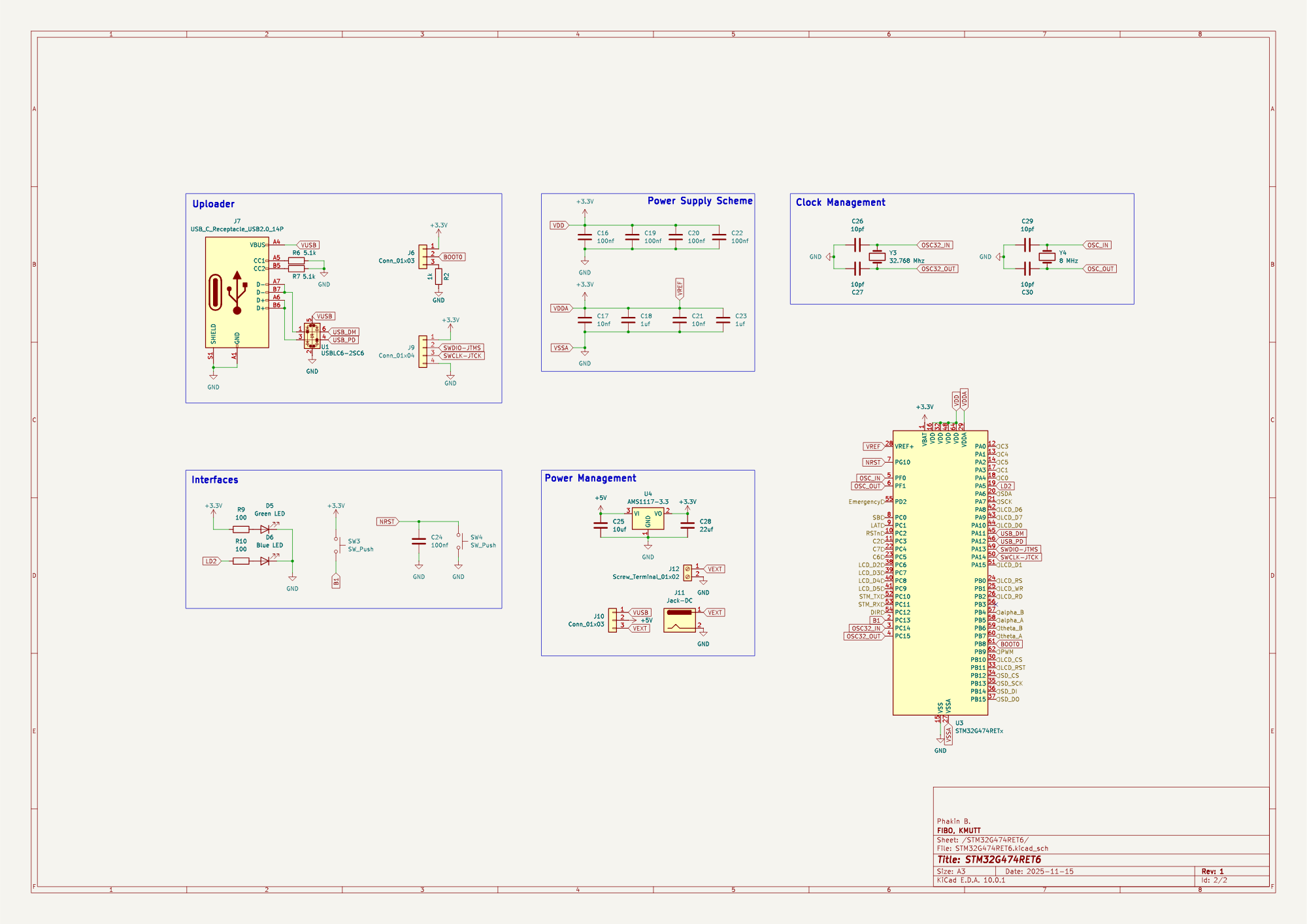 Surface-mount schematic, MCU sheet.